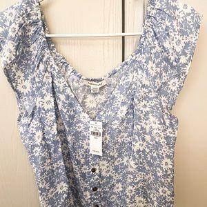 AE Floral, long crop-top